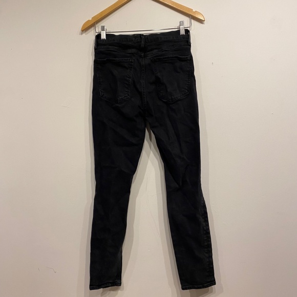 AGOLDE Nico High Rise Slim Leg Distressed Jeans in Black Size 27 - Picture 7 of 7